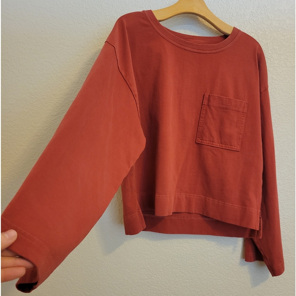 Calia Women's Rust Long Sleeve Top size xs